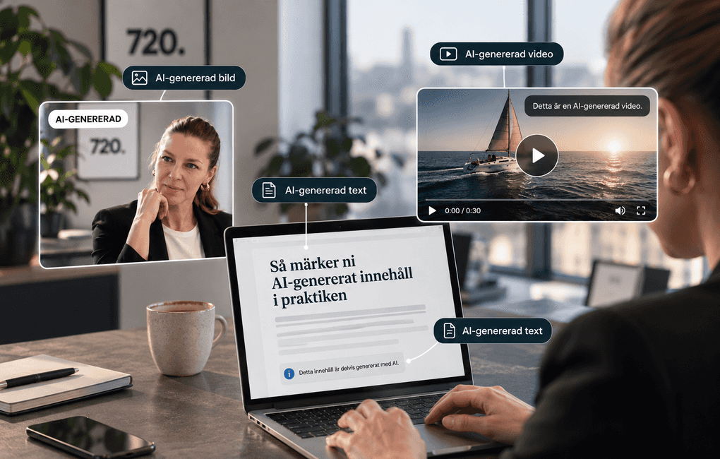 Så märker ni AI-genererat innehåll i praktiken