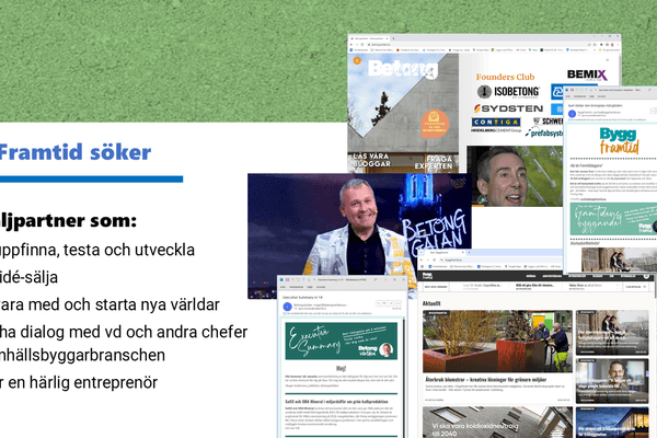 Säljuppdrag – Vi söker säljbolag eller säljare till Byggframtid thumbnail